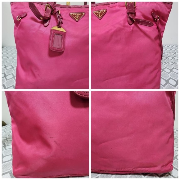 Authentic Prada Nylon Tessuto Tote Bag Pink - Picture 9 of 15